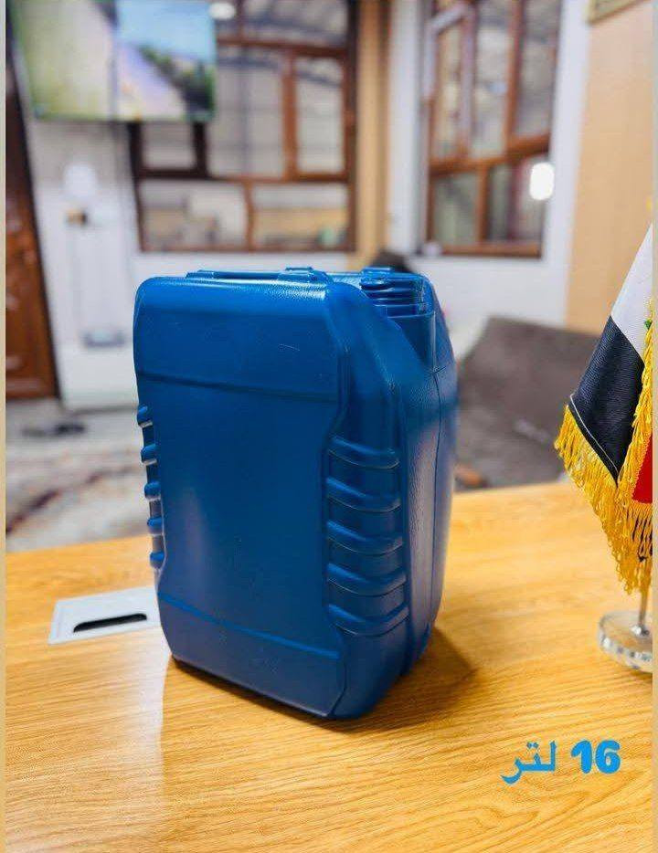 أنتاج جليكان 16 لتر - 20 لتر  جميع الألوان حسب الطلب
طباعة مجانيه على الجلكان 16 لتر بأسم المنتج الخاص بك  
التوصيل مجاني ( للجملة ) لجميع محافظات العراق  
مواد استندر ووزن عالي مقاوم لكافة انواع المواد الكيميائية والمذيبات جودة وكفاءة عالية   
للاستفسار الاتصال او على الواتساب ***********
