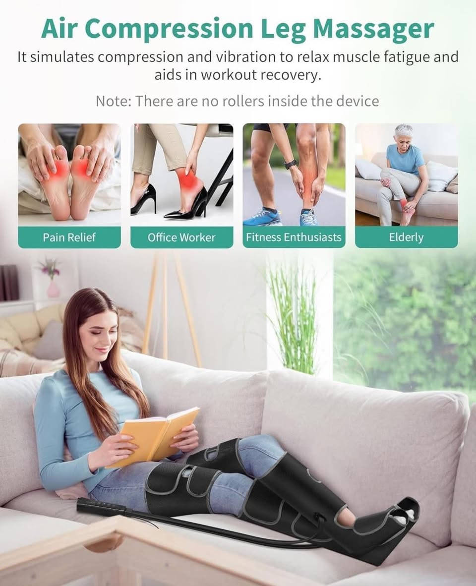 جهاز تدليك الساق بضغط الهواء من ميدكورسور، 
جهاز تدليك الساق لتحسين الدورة الدموية وتخفيف الألم، 
جهاز تدليك كامل للساق 3 في 1، 
6 أوضاع، 
3 مستويات ضغط هواء ، 
3 وظائف اهتزاز، 

جديد👍
السعر 50

🥀للحجز والاستفسار مراسلة الصفحة على الخاص او واتساب ***********
