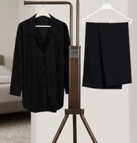 سوت نسائي • مقاسات L-XXL • اسود فاحم