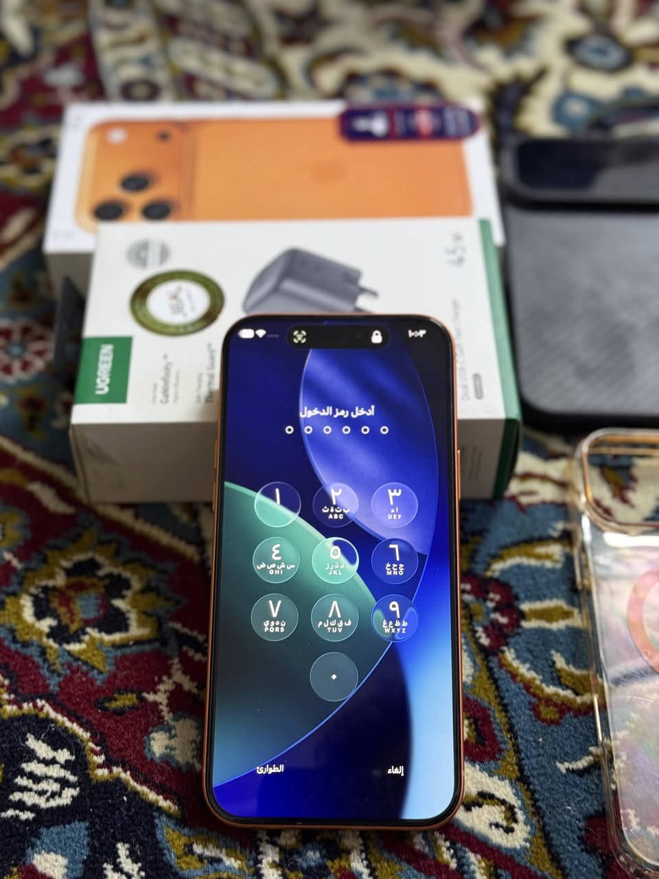 17 برو ماكس 256 ايسيم ملحقات كامله مع شاحنه وحافضات 2 اخو الجديد استخدام قليل السعر  1875 مكان بغداد للتواصل ***********
