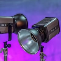 اضاءة مستمرة 100 واط باي كلر  شمسي ابيض ثلجي  تحكم كلفن تدرج لوني  تحك...