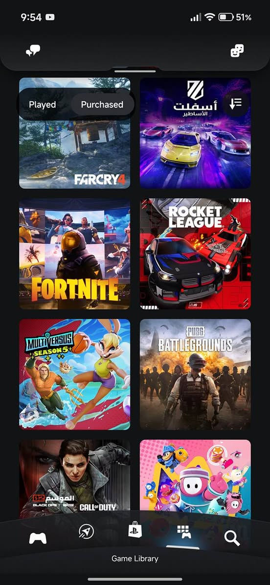 سلسة باتمان :
BATMAN Arkham knight
Batman arkham city
Batman arkham asylim 

سلسة تومب رايدر:
Tomp raider defenitive edition (نسخة خاصة)
Rise of The Tomp Raider

سلسة باتل فيلد:
Battle field 1
Battle field v (5)

العاب اضافية 
dead island 2 ----> لعبة كاملة ومتأكد منها

the crew motor fest ----> يمكن ديمو

Resident evil villige (8) ----> Demo

far cry 4 ----> يمكن ديمو 
 
far cry 6 ----> يمكن ديمو 

Where minds 

والباقي بالصور 

السعر : 60 الف وبيه مجال للطيبين


**إذا كنت صاحب هذا الإعلان وتريد حذفه لأي سبب، رجاءا أرسل رسالة إلى الدعم الفني**