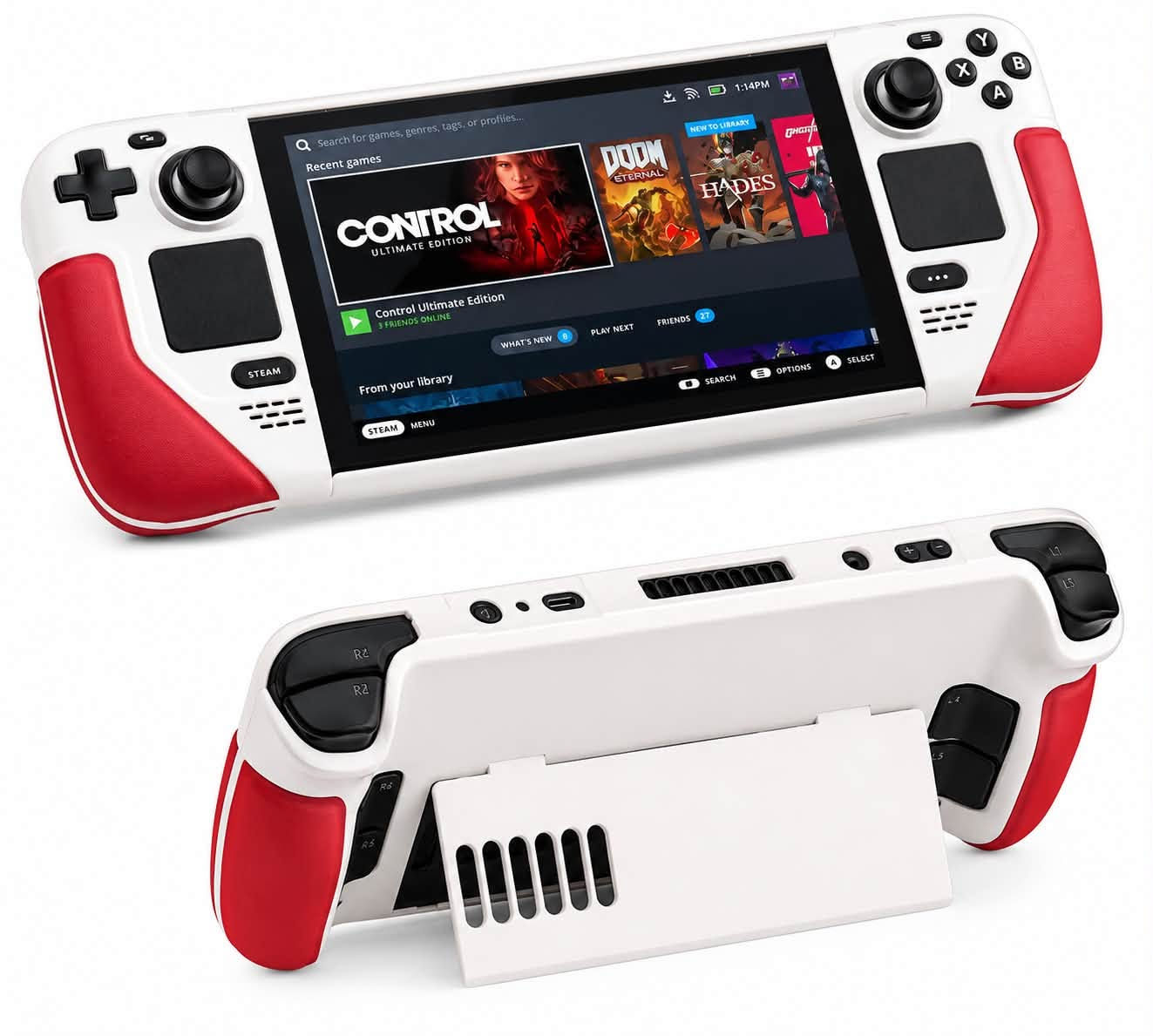 ⸻

🎮 Steam Deck OLED 512GB للبيع

✅ النسخة: OLED
✅ السعة: 512GB
✅ الحالة: مستعمل لمدة أسبوع فقط
✅ صحة البطارية: 100%
✅ الجهاز نظيف جدًا وكأنه جديد، بدون أي مشاكل أو ملاحظات.
✅ يأتي مع جميع ملحقاته الأصلية (الكارتون + الشاحن).
🎁 معه كفر حماية أبيض وأحمر مميز (كما في الصور) مشمول بالسعر.

💰 السعر: 800,000 دينار عراقي

سبب البيع: عدم التفرغ.

📩 للمهتمين، التواصل على الخاص


**إذا كنت صاحب هذا الإعلان وتريد حذفه لأي سبب، رجاءا أرسل رسالة إلى الدعم الفني**
