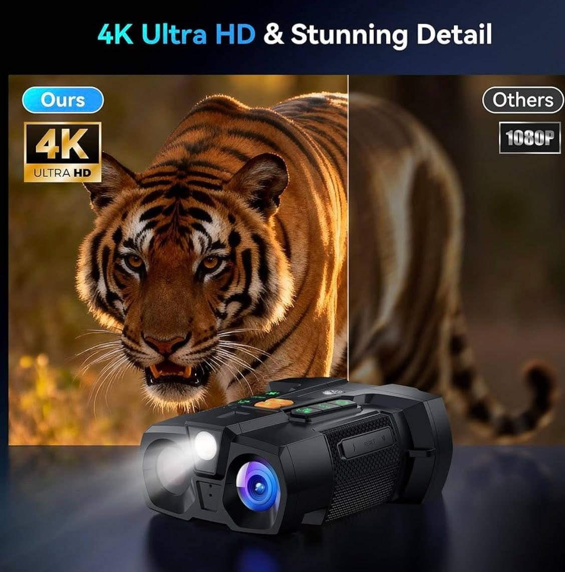 هذا الجهاز هو منظار رؤية ليلية رقمي بدقة 4K مع شاشة عريضة مقاس 4.5 بوصة.يتميز بتقريب رقمي يصل إلى 10 أضعاف وضوء أشعة تحت الحمراء قابل للتعديل بـ 7 مستويات للمشاهدة في الظلام الدامس.يتضمن الجهاز بطارية قابلة لإعادة الشحن بسعة 5000 مللي أمبير، وهو مناسب للاستخدام النهاري والليلي في أنشطة مثل الصيد والتخييم.
السعر 100 الف


**إذا كنت صاحب هذا الإعلان وتريد حذفه لأي سبب، رجاءا أرسل رسالة إلى الدعم الفني**