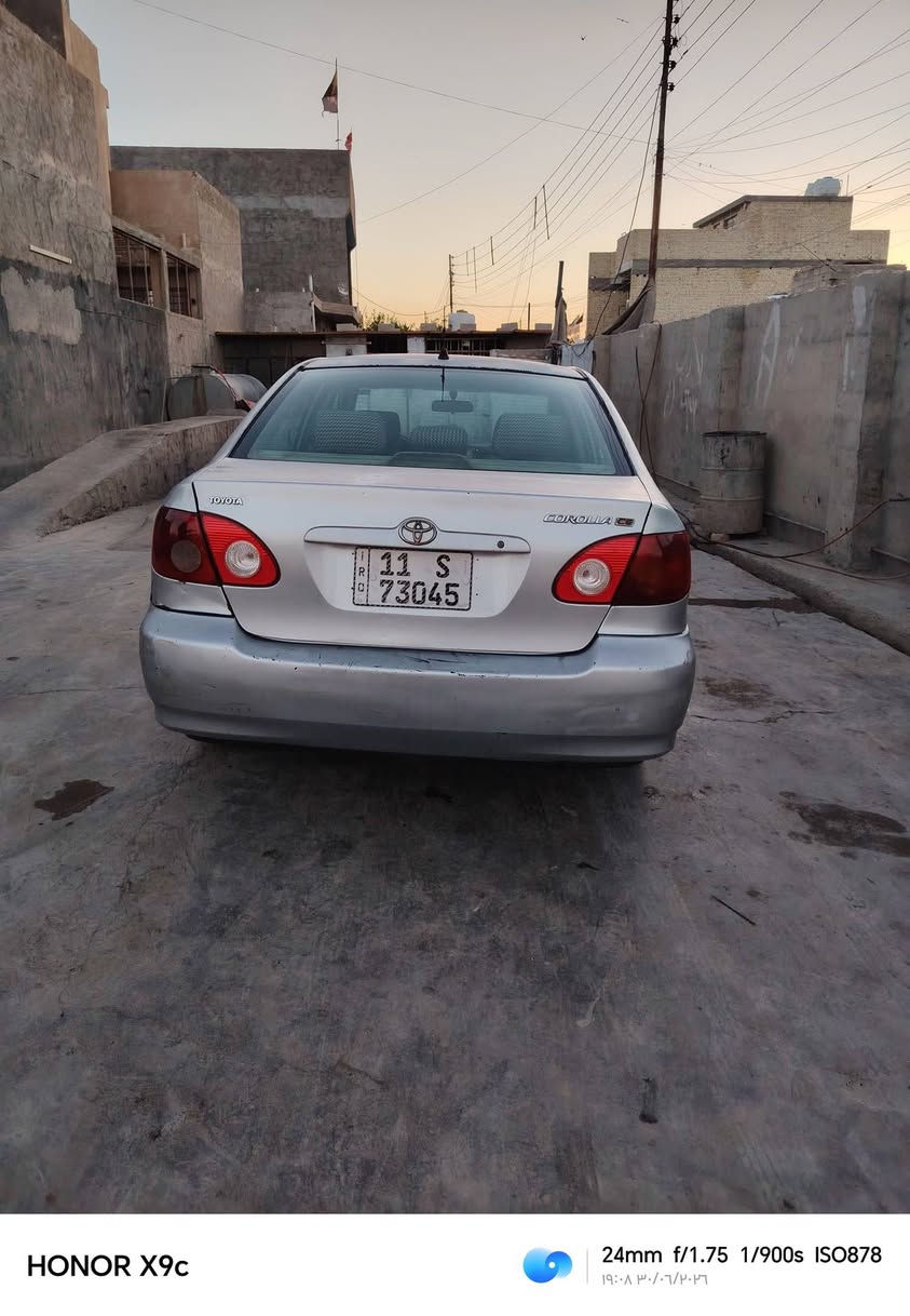 السلام عليكم
كورولا نحلة ٢٠٠٨ وارد أمريكي
 محرك كير تبريد مكفولات
ضرر جاملغ امامي يمين
 وبيها بلباب موضح سيارة جاهزه
سعر ٧٨ بيها مجال مكان بغداد منطقة السياحي
رقم الهاتف ***********
