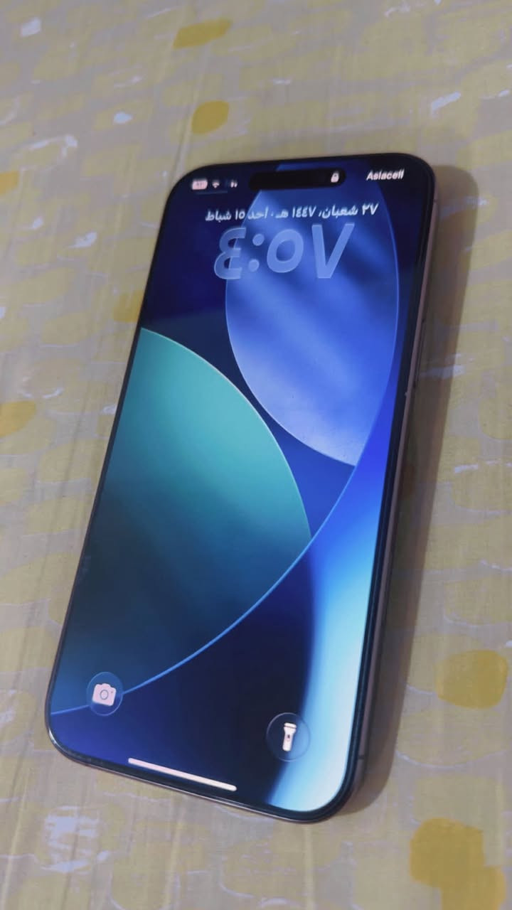 سلام عليكم 16 pro max  خدش مابي بعده بضمان ماستر بطارية 94 كلشي موضح بالصور سعره مليون ٢٥٠ مكاني سيدية تقاطع الدرويش تواصل *********** او مراسلة ؏ خاص
