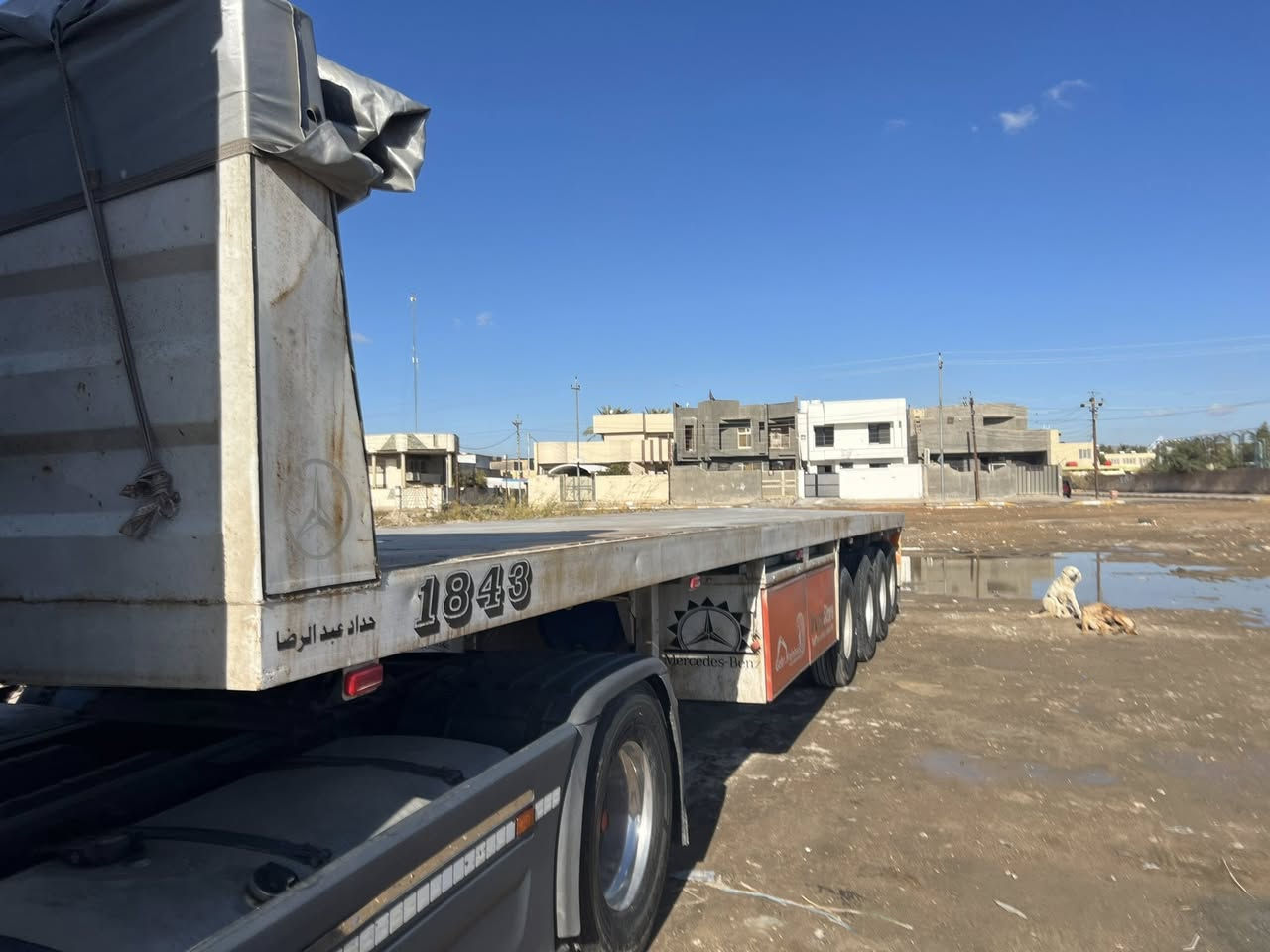 سكانيه لبيع 2007 مكينه 420 كير 3*3 رتايدر تخم تاير ويل كروم تخم تاير رقم سليمانيه مربوطه اربع محاور   دبل تاير عربانه مربوطه وراهه حداديه ***********  مكانهه مسيب
