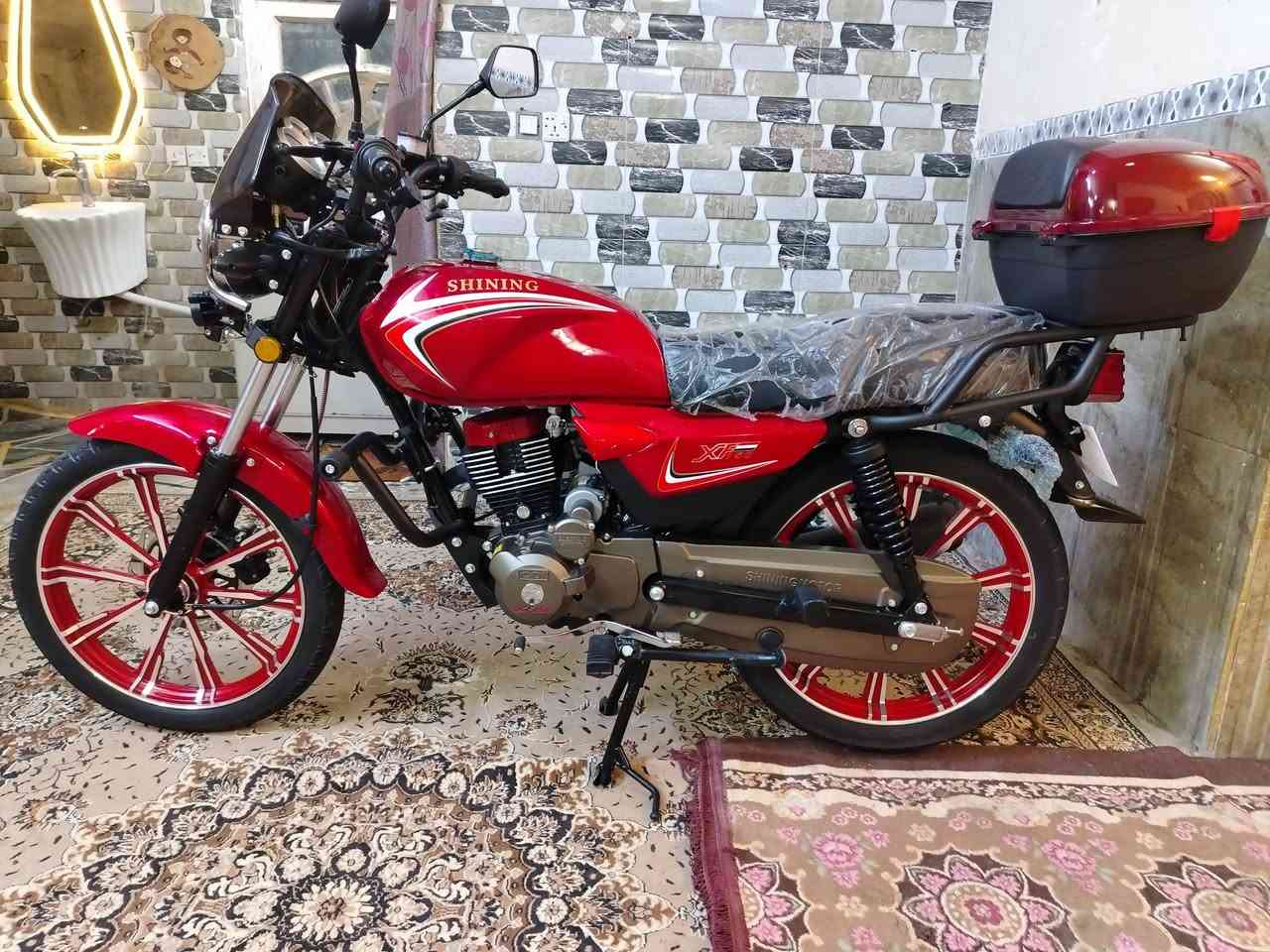 دراجه شاينك فحل أوراق اصولي دراجة زيرو صارله سبوعين طالعه من معرض سعره 1350 مكفوله لحد الترقيم ***********
