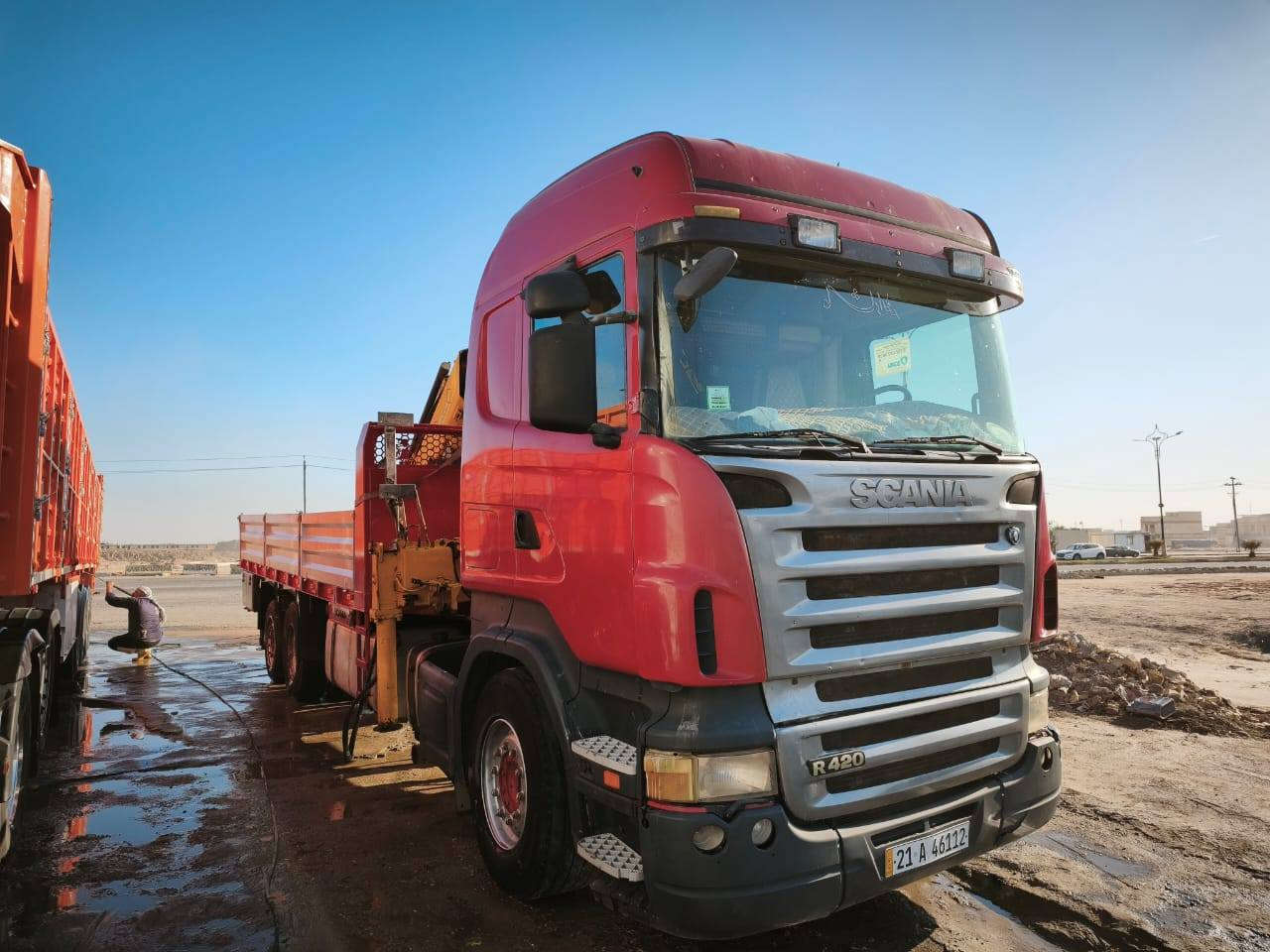 السلام عليكم سكانيا ٢٠٠٥ گير عادي رقم اسليمانيا جديد سنويه جديدة هزة جديدة كرين HMF١٤طن ريمونت كونترول موديل الكرين ٢٠٠٤ لا كسر لا فطر مكفول كرين وسيارة السيارة مكانها االبصرة *********** رجائأ السعر ٥ونص 5/50 الاف وخمسين ورقه المايشتري خل يندعيلنا بل زق واليشتري حياه الله
