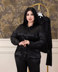 سوت نسائي • اسود • ستين فرنسي