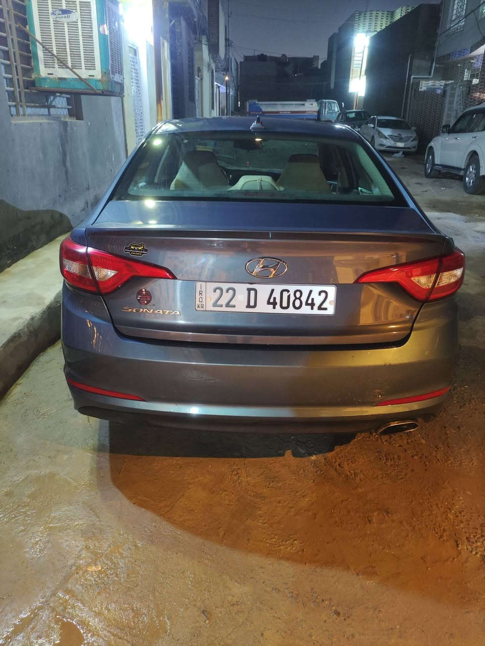 سوناتا موديل 2016 اربيل حادث امريكه بنيد جاملغ ايمن وذني البابين والجاملغ الخلفي صبغ بدون فتح بدون تبديل سعر 105//***********//مكان السيارة بل نجف
