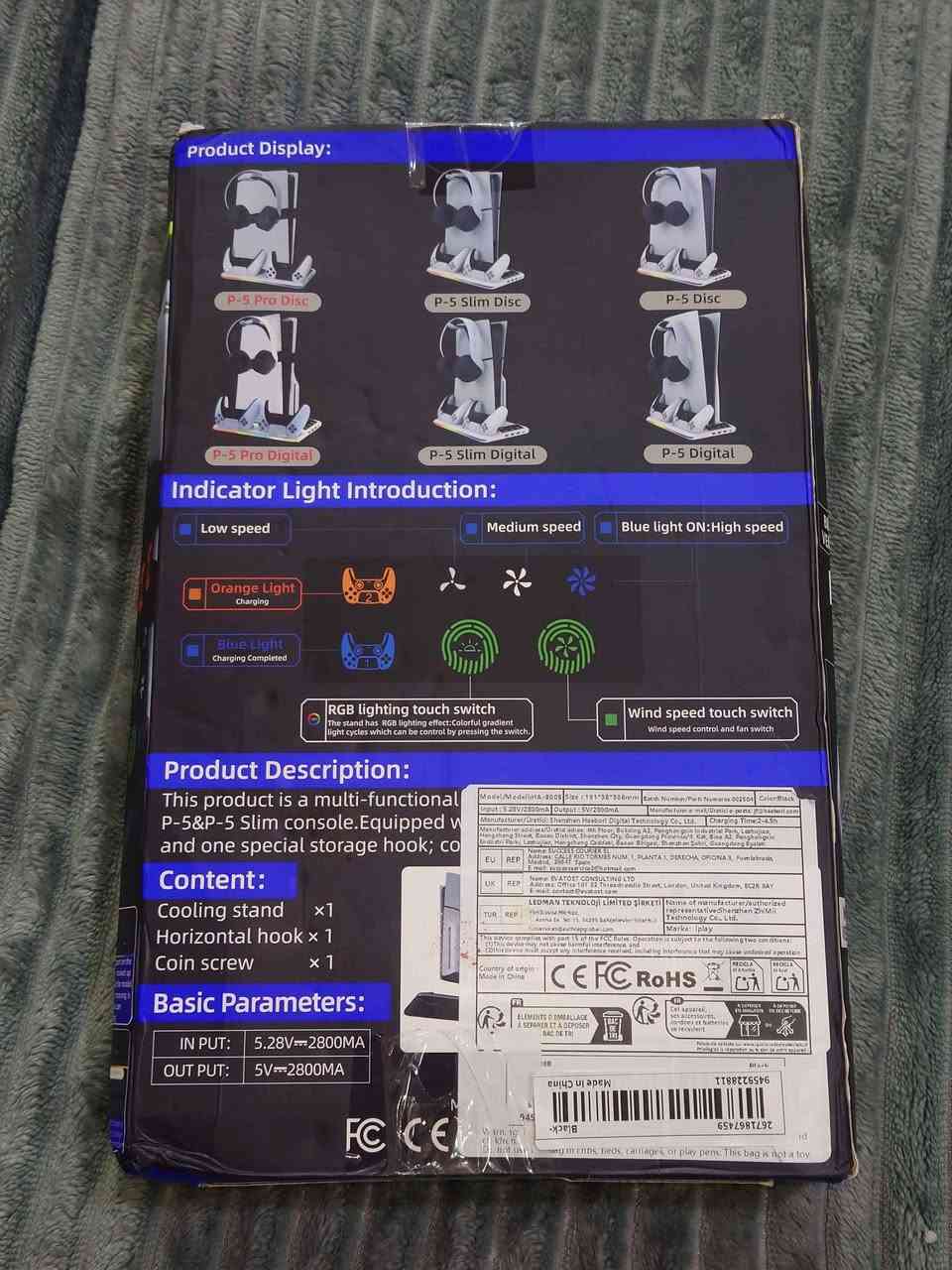 شاحن وفان وقاعدة لل ps5
وهب يخرج يو اس بي
يرهم للسلم والفات والبرو
وبيه RGB
السعر 15 الف المدينة, البصرة


**إذا كنت صاحب هذا الإعلان وتريد حذفه لأي سبب، رجاءا أرسل رسالة إلى الدعم الفني**