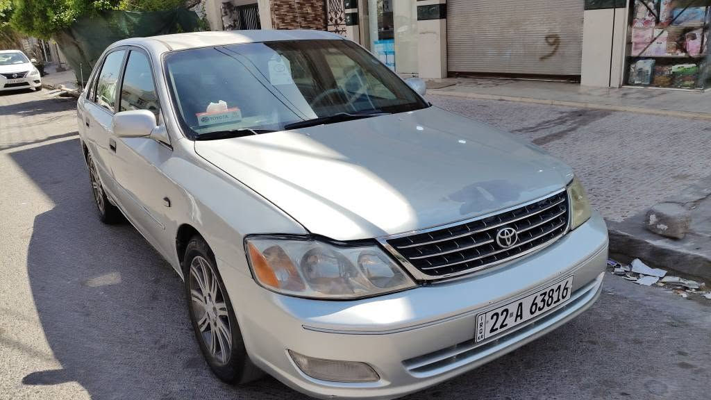 AVALON/2002
ڕەقەم هەولێرە ئەوەلیاتە بەناو ناکرێ 
       260 هەزار غرامەی لەسەرە 
  مەکینە 3000 گێرو مەکینە بەشەرت
  تەبرید ساردو گەرم کارەبای بەشەرت
  عیزام بۆیاغ بۆجوانی بێ دعم لێدران
پێش و پشتی کەپسە وەرگەڕان بەشەرت
کێشەی مەدەنی موس بڕاوە بەشەرت
سعری 52 کەمێک مەجال شوێن هەولێر
*********** أربيل, العراق
