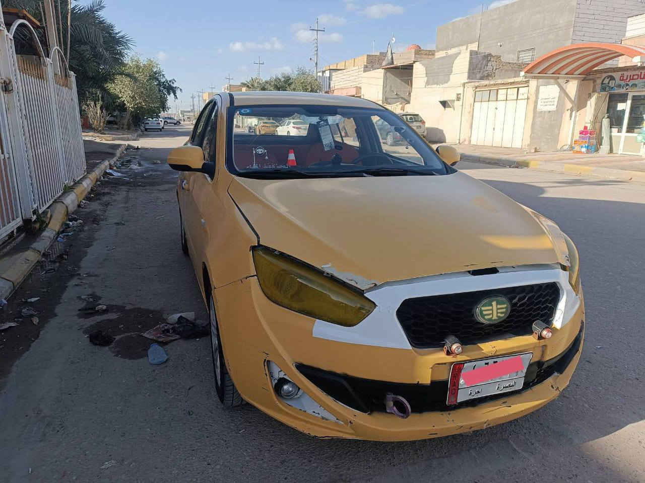 السلام عليكم سياره صيني  فاو موديل 2014/رقم بصره نكليزي باقي عل ستلم لو حات سنويه 2030/راعيه بل ناصريه تحويل مصفر هيه وغرامات خط وبحث جاهزه السياره كله. مكينه بلاد كير تماتيك حداديه 70 من 100 تخم تاير باتري كهربائيات تبريد ثلج مانقصه اي شي مكان السياره الناصريه مركز السعر 30/   *********** بس عل خط غير متواجد عل فيس ذني صوره
