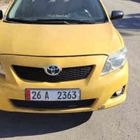كورولا موديل 2009 تاكسي رقم جديد دولي سنويه ال 2030 هيئه وغرامات مصفره...