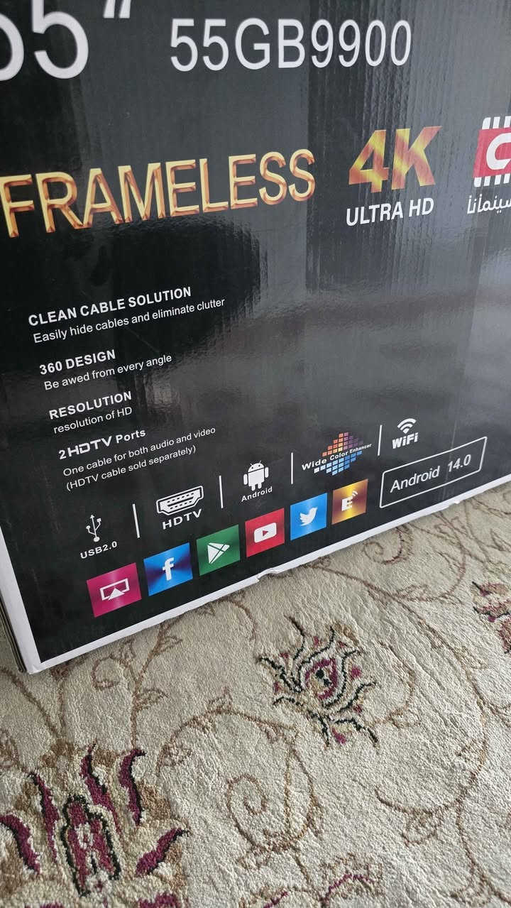 Genral TV 3asle Frameless

CLEAN CABLE SOLUTION Easily hide cables and eliminate clutter
360 DESIGN Be awed from every angle
RESOLUTION resolution ofHD
2HDTV Ports
One cable for both audio and video (HDTV cable sold separately) 
S3re 290 hazar السليمانية, العراق


**إذا كنت صاحب هذا الإعلان وتريد حذفه لأي سبب، رجاءا أرسل رسالة إلى الدعم الفني**