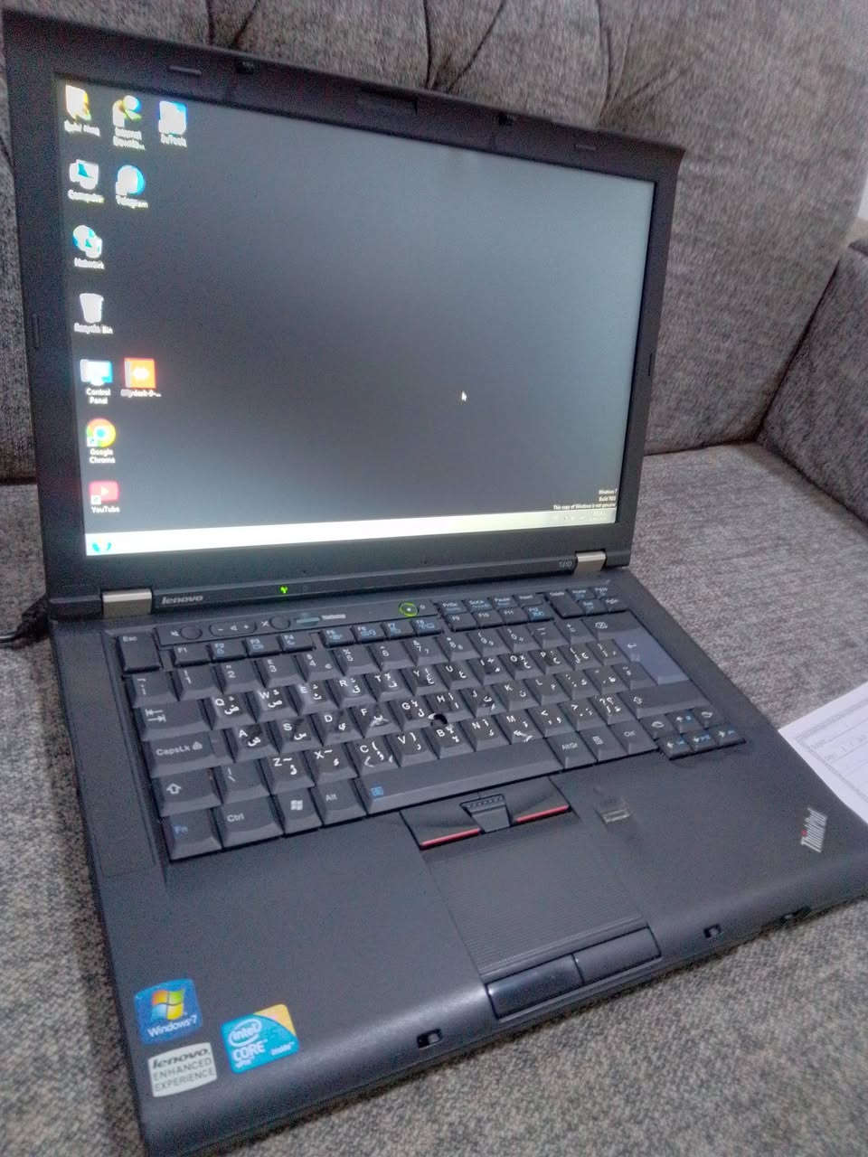 السلام عليكم 
لابتوب من شركة لينوفا LENOVO Think pad
لابتوب جدا نضيف حلو ومرتب استخدام متوسط.
للدراسة الاكسل والورد 
للطباعه للتصفح ولجميع برامج التواصل الاجتماعي وخزن بيانات و غيرها من برامج 
حجم 14
رام 4 قابل للزيادة 
هارد 320 قابل للزيادة 
معالج cor i5 M520  جيل اول
بطارية تمشيك من 35 /40 دقيقه 
شاحن اصلي
سعره 65 الف نهايته قفل 
مكاني بعقوبة التحرير


**إذا كنت صاحب هذا الإعلان وتريد حذفه لأي سبب، رجاءا أرسل رسالة إلى الدعم الفني**