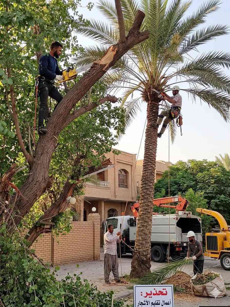 #خدمات_قلع_وقطع_النخيل_والأشجار_مع_أبو_أمير! 🪓
​تحتاج ترتيب حديقتك أو تصفية مزرعتك؟ نصلك أينما كنت في بغداد بأحدث المعدات وكادر محترف.
​🛠️ خدماتنا تشمل:
​قلع النخيل والأشجار من الجذور وبأمان تام دون أضرار.
​قطع وتشكيل الأشجار وتصفية الأغصان العالية والمتداخلة.
​تنظيف الموقع ونقل كافة المخلفات والأنقاض فوراً بعد العمل.
​⚡ سرعة بالإنجاز، كادر مجرب، وشغل نظيف يبيض الوجه.
​📞 للحجز والاستفسار، اتصلوا بنا على الأرقام التالية:
📱 ***********
📱 
​📍 بغداد وكافة المناطق المجاورة
​"خدمتنا سري***********عة.. ورضاكم هو هدفنا!"
