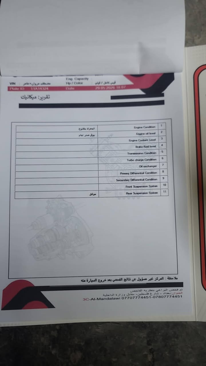 سلام عليكم
فورتي موديل ١٤ للبيع  
السياره كامله مابيه اي نقص تبريد ثلج محرك وكير مكفول بيه ٣ قطع صبق اني ابيعلك حزام السياره داخله كلين 
مامبدل بيه اي قطعه فقط الدعاميه الخلفيه  حادثه بل عراق جاملق خلفي  
بأسمي ثاني يوم تحويل 
السعر ٩٠ وبيه مجال قليل  
 اب متوفر عل طول  السونار مرفق وياهه سكرين وخاص مكلفه


**إذا كنت صاحب هذا الإعلان وتريد حذفه لأي سبب، رجاءا أرسل رسالة إلى الدعم الفني**