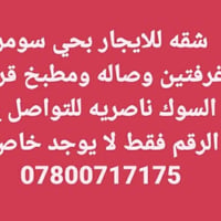 حي سومر ناصريه • غرفتين • اتصال فقط
