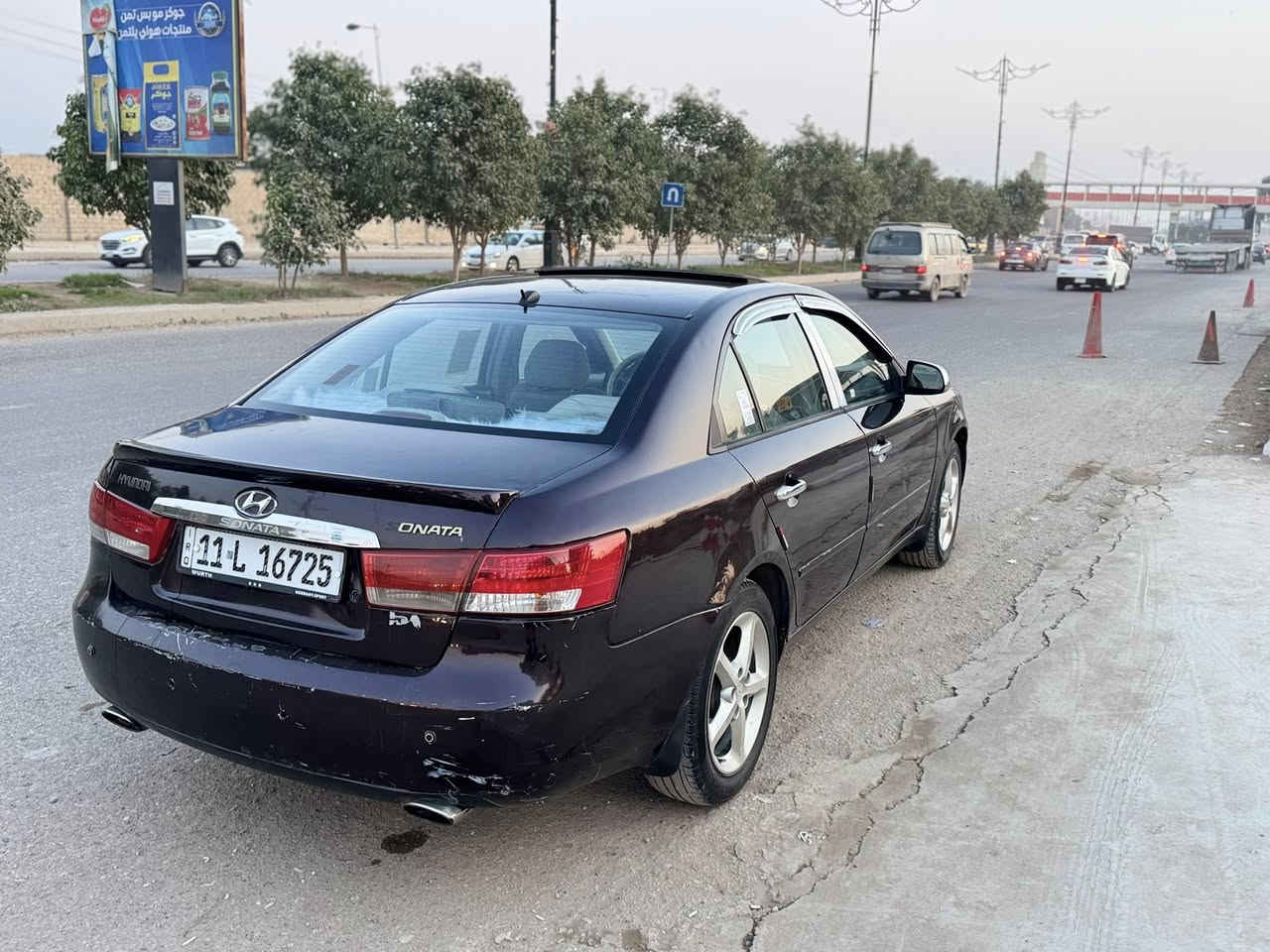 سوناته موديل ٢٠٠٧ وارد ضروه جاملغ خلفي بدون دواخل بيهه صبغ اثر جراد مكفوله من ضربه بجم كبس تكم حوض كله كفاله مكينه ٦ سرندر مكفوله تبريد ثلج كير محرك مكفولات صدر امامي خلفي جديد تخم تاير جديد شاشه كأمره فتحت سقف السعر ٨٥ مكان بعقوبه تقاطع القدس ***********
