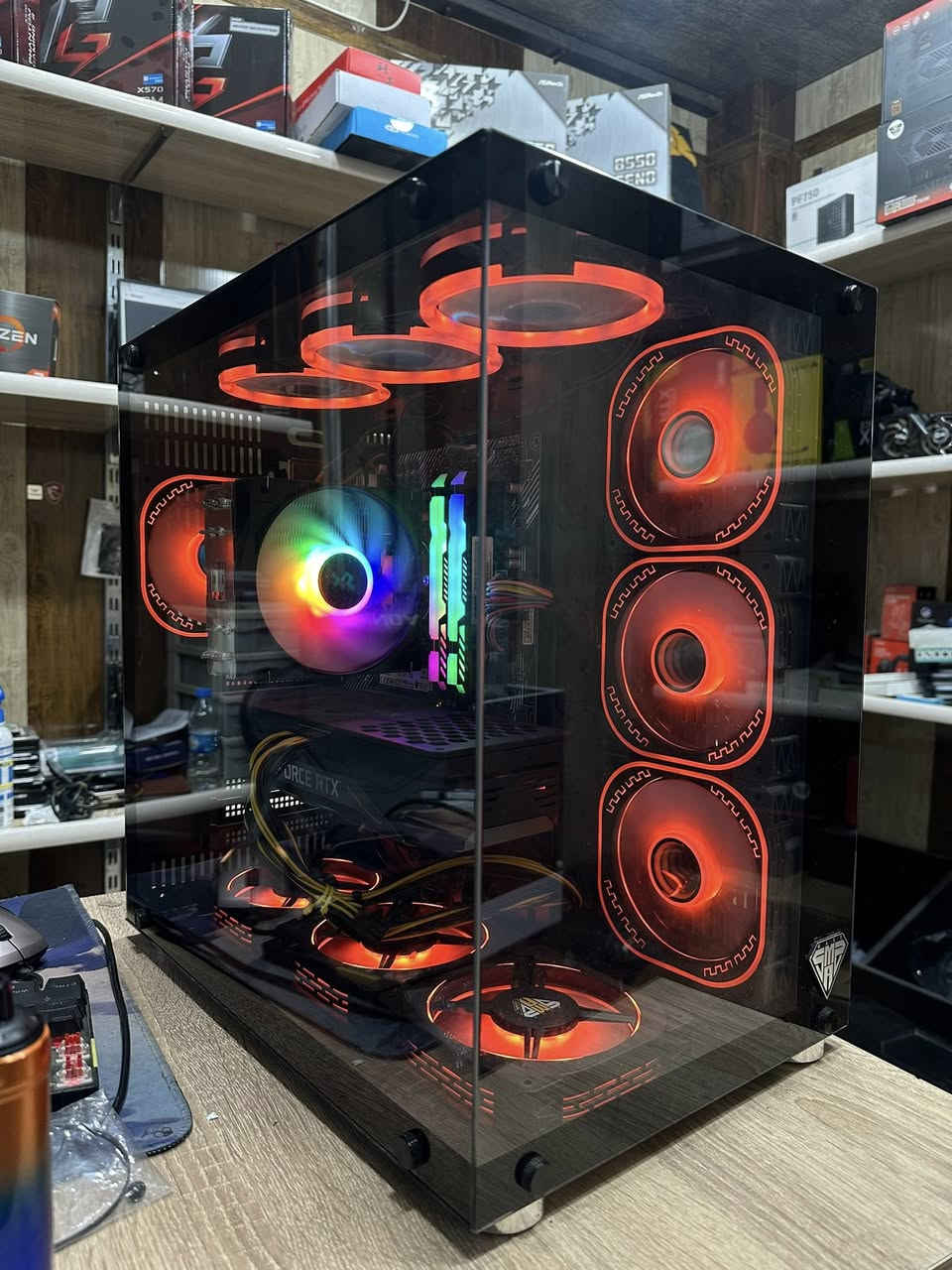 السلام عليكم …
كيس كيمنك للبيع مكاني موصل متوفر توصيل 

*********** واتس 

R5 5600 6c 12th
Rtx 3070ti 8Gb gainward
Ram 16 2*8 3600 mass  
M.b:b450 asus prime 4slot 
M.2 nvme1tera kingstone  
Power 700watt xigmatek 
Case mass 7fan 

السعر 999 الف
