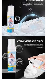 منظف الاحذية • بياض ناصع • بجهد قليل