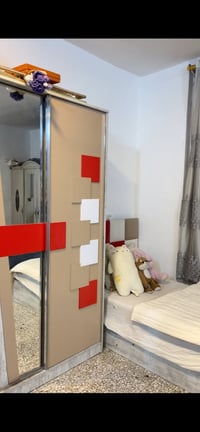 غرفتين مودرن • مع الفراشات • ميز ٣ خانات