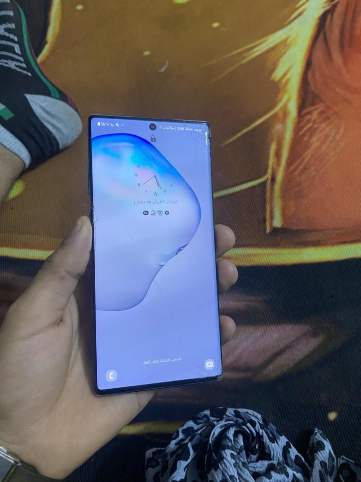 غالاكسي نوت 10 بلاس ذاكرة 265 رام 12 غيغا جهاز يخبل مبدل ضهر وبي كم فطر بالغلاس مابيه اي تأثير 
سعر 175 الف واتس اب او اتصال ***********
