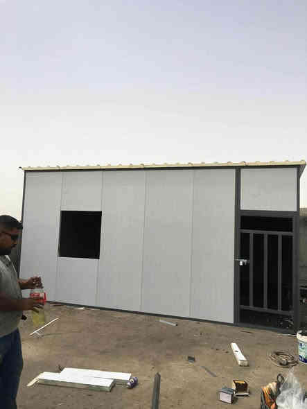 تم بفضل الله انشاء كرفان من سندويج بنل بسعر المتر ٢٢ الف اتصال *********** الرمادي
