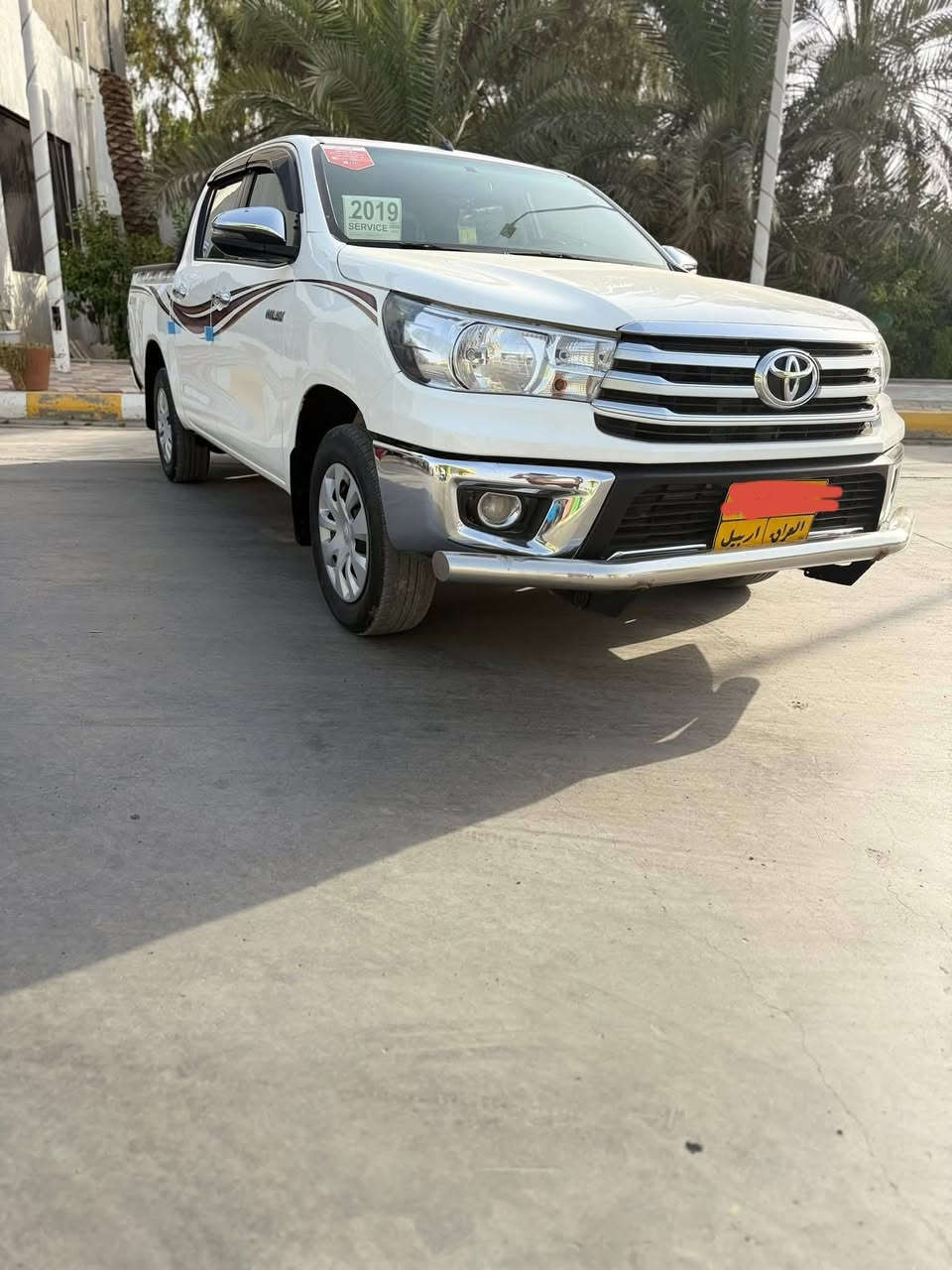 بسم الله الرحمن الرحيم 
السلام عليكم ورحمة الله وبركاته 
تيوتا هايلوكس للبيع موديل 2019
رقم أربيل كير عادي تريد تحويل تريد وكالة 
السيارة ماشية ١٢٧ مكفوله كفالة عامة من كلشي
تخم تاير حداديه كله جديد ما ناقصها أي شيء مكان 
السيارة بغداد النهروان للسعر والإستفسار اكثر  اتصل 
على الرقم  التالي  ***********  وإني بالخدمة
