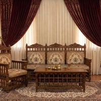 قنبات أنتيكة • قنفة خشب مصري • أثاث منزلي كلاسيكي • قنفة ثلاثية • قنفة...