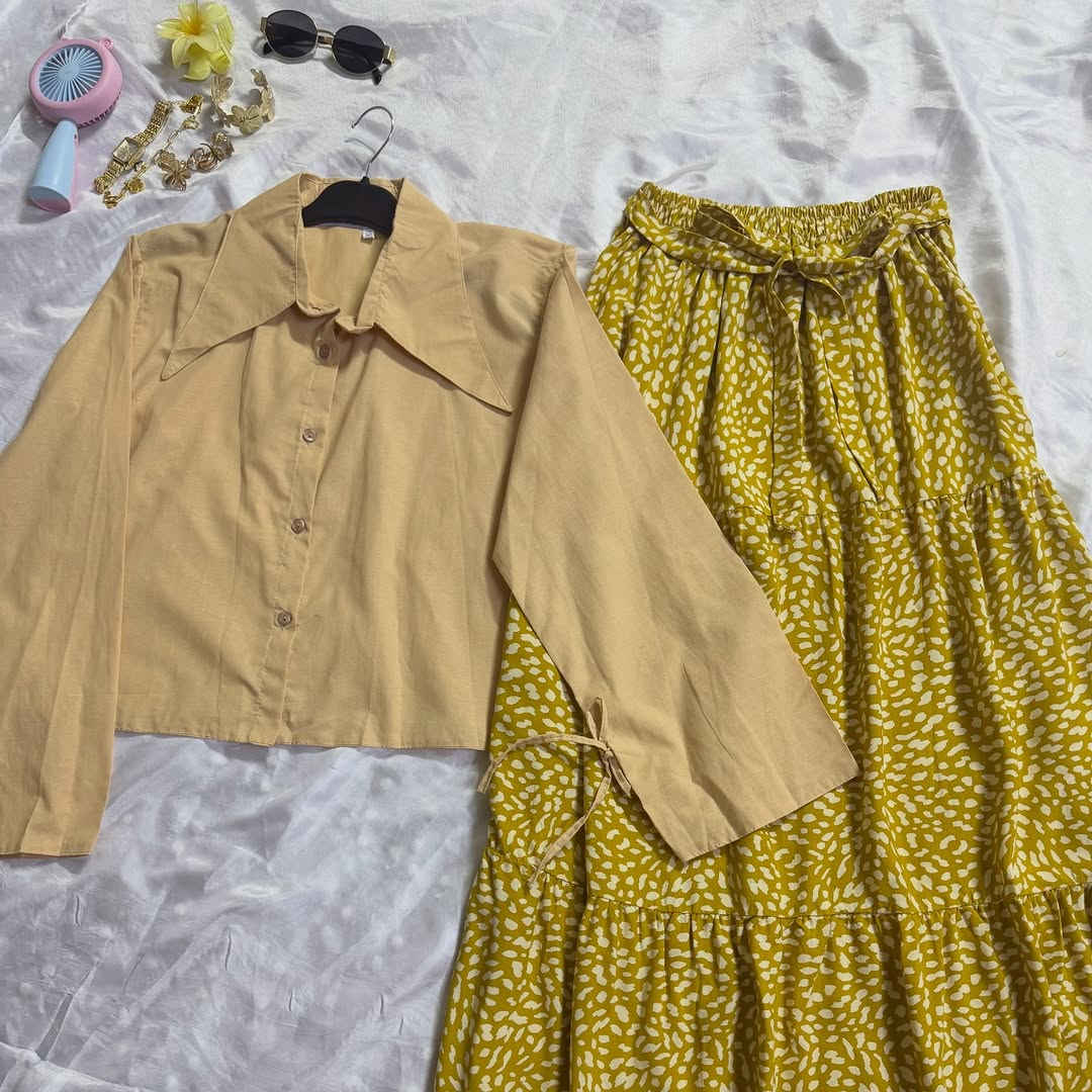 اوتفت صيفي قميص وتنوره بـ25 الف فقط💞🌸✨⁩
…..
قميص قياساتs,m,l,xl
طول تنوره كامل 100cm 
فري سايز التنوره 
…..
‌‎توصيل جميع المحافظات العراقية ٥ الف


**إذا كنت صاحب هذا الإعلان وتريد حذفه لأي سبب، رجاءا أرسل رسالة إلى الدعم الفني**