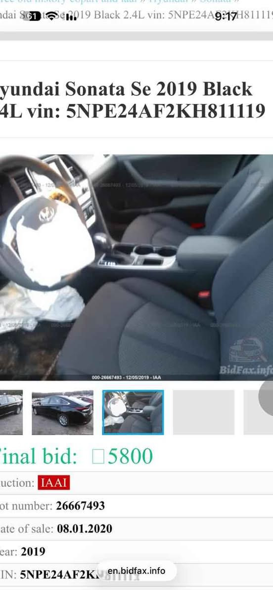 سوناتا ٢٠١٩
ماشية ٤٠ الف
رقم نجف
مابيها نقص 
السعر ١٤٣ 
*********** النجف, العراق
