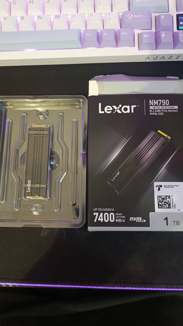 السلام عليكم 
هاردات جديدة 2

الأول:
 Lexar NM790 with Heatsink 1TB PCIe Gen4 (7400MB/s)
السعر: 250

الثاني:
Seagate IronWolf Pro 6TB ST6000NT001 (NAS)
السعر: 400
 
الرقم ***********
