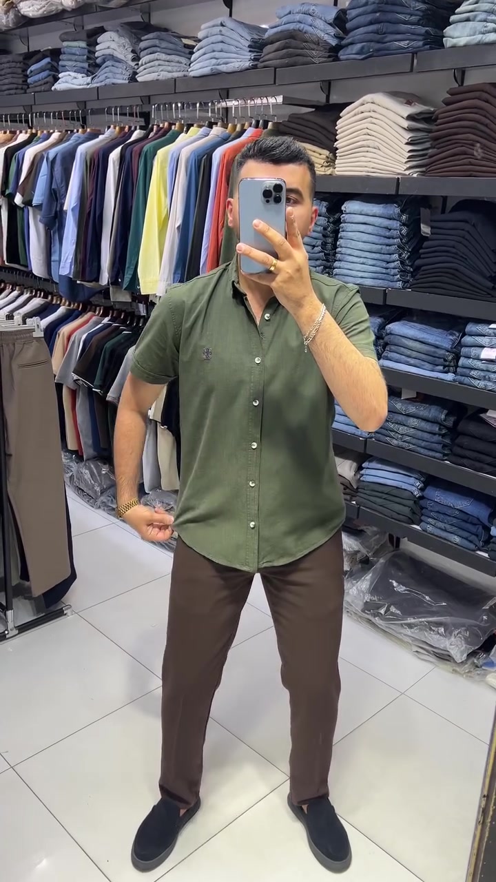 قميص ماركه خامه قطن 100% متوفر(8 الون✅)
قياسات S M L XL XXL قياس المعروض M
بنطرون ماركه قياسات من 30 إلى 40 
المنشئ تركي 🇹🇷 
توصيل بغداد 5 الف  توصيل محافظات 5 الف
العنوان بغداد مول زيونه طابق الاول 
التواصل دايركت او واتساب ***********
