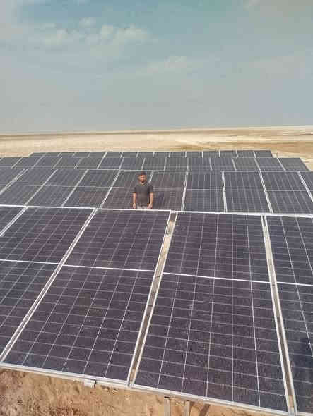 تم انجاز مشروع غطاس زراعي
متكون 60لوح لونجي اصلي 620واط
انفيرتر زراعي ثري فيز 30kw
قواعد حديد مغلون 
اسلاك خاصه 
بورد حمايه متكامل 
***********
***********
