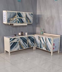 كاونتر المنيوم • متر ونص • ٣ قطع