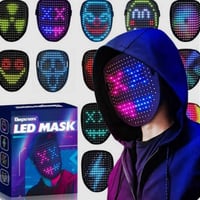 قناع LED • استشعار إيماءات • شحن USB