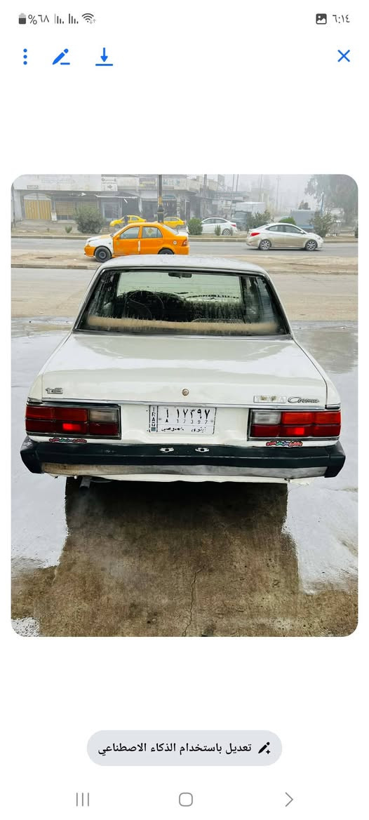 السلام عليكم كرونه مديل ١٩٨١ للبيع مكينه وكير شرط مصبوغه جمالية كاربون بانزين وشرط التحويل السعر ٣٠ وبيها مجال
رقم الهاتف ***********
