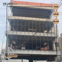 تغليف واجهة بناية بمادة الفرونتك والزجاج السكيورتي (Curtain Wall) ✨ لم...