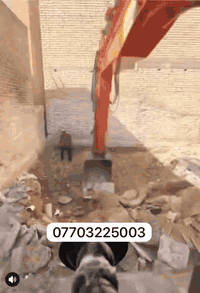 اليوم وبفضل الله تم  تفليش وهدم بيت بمساحة 250م وتم نقل الأنقاض وقلع ا...