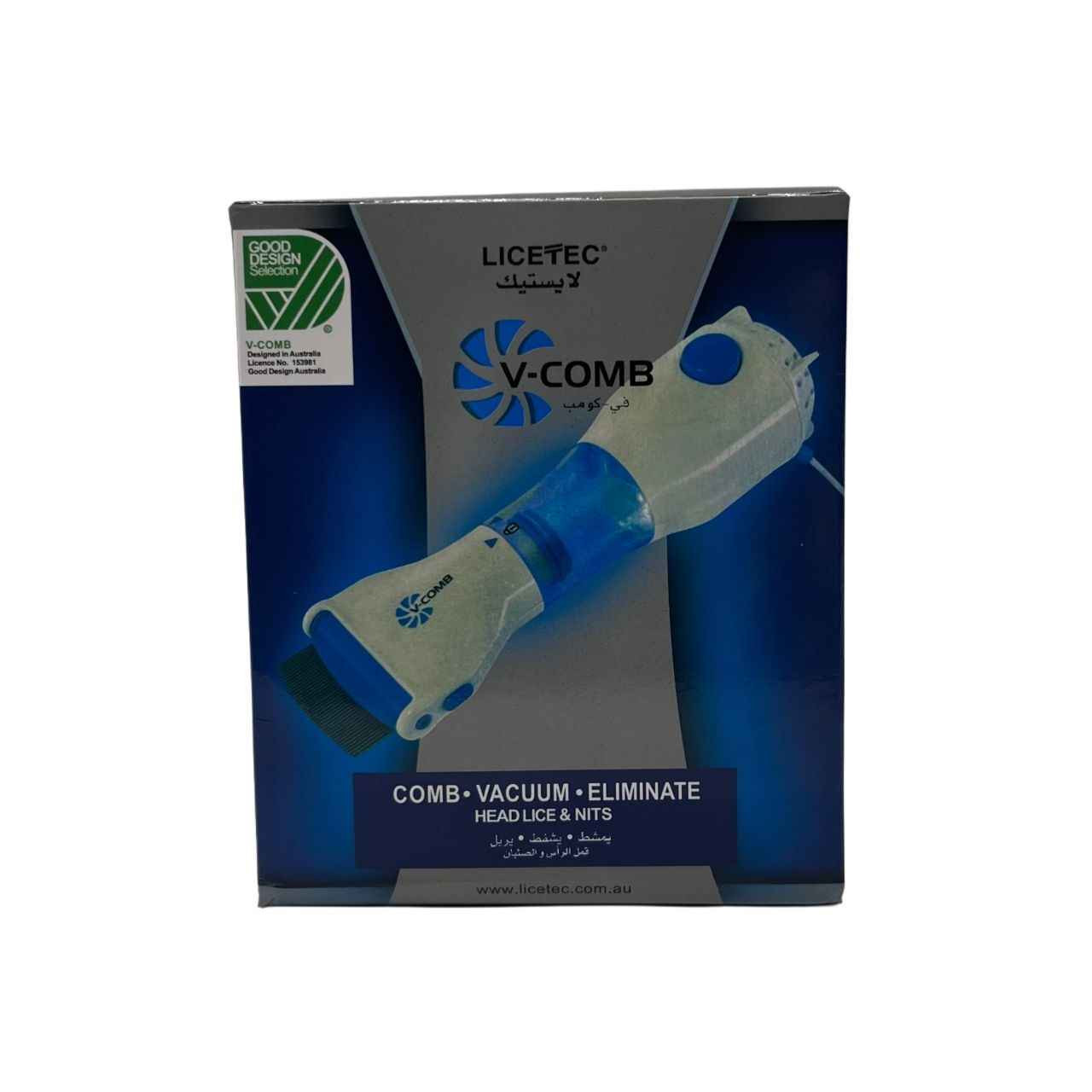 جهاز إزالة قمل الرأس الكهربائي V-COMB من LICETEC مع فلتر التقاط قابل للاستبدال

جهاز V-COMB من LICETEC هو أداة كهربائية مصممة لتمشيط وشفط قمل الرأس والبيض في نفس الوقت، مع فلتر التقاط مضاء بإضاءة LED لرؤية أوضح أثناء الاستخدام.

• يعمل بتقنية التمشيط والشفط لسحب القمل والبيض إلى فلتر الالتقاط

• فلتر التقاط قابل للاستبدال (للاستخدام مرة واحدة)

• أسنان من الستانلس ستيل بحواف مستديرة مع زاويتين تمشيط قابلتين للتعديل

• وحدة فلتر مضاءة بإضاءة LED لرؤية ما يتم التقاطه

• تصميم مدمج ومريح في الاستخدام

• يعمل بالكهرباء (AC Powered)

• الموديل: TTVC01
• الجهد الكهربائي: 220–240 فولت
• التردد: 50/60 هرتز
• القدرة: 50–200 واط
• الحماية من الصدمة الكهربائية: Type BF
• درجة الحماية: IP22
• درجة حرارة التشغيل: من 5° إلى 40° مئوية
• رطوبة التشغيل: 15% إلى 93% (بدون تكاثف)
• درجة حرارة التخزين: من -25° إلى 70° مئوية
• رطوبة التخزين: 5% إلى 93% (بدون تكاثف)
• الوزن: تقريباً 320 غرام

محتويات العلبة:
• جهاز V-Comb
• فلاتر التقاط قابلة للاستبدال
• فرشاة تنظيف بغداد, العراق


**إذا كنت صاحب هذا الإعلان وتريد حذفه لأي سبب، رجاءا أرسل رسالة إلى الدعم الفني**