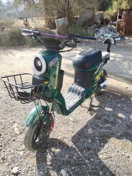 السلام عليكم دراجة للبيع R9 السعر375الف وبيها مجال صار شهرين من  مستخدميها والبطاريات نضيفات كلش المكان شهربان الرقم ***********
