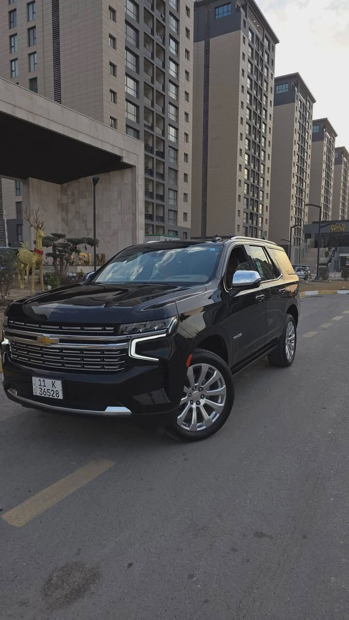 شيفروليه تاهو – Chevrolet Tahoe Premierموديل 2023 | وارد خليجي – شركة المنصور
🌍 المدينة - بغداد – 

---------------------------  

المواصفات
 : فول برايمر فول مواصفات 

🔹 المحرك: 5.3 لتر – V8 (8 سلندر)

:فئة Premier الأعلى

:قير أوتوماتيك 10 سرعات

:كراسي جلد فاخرة كهرباء مع ذاكرة

:تدفئة وتبريد للمقاعد الأمامية

:شاشة لمس كبيرة + عدادات ديجيتال أندرويد أوتو / آبل كار بلاي

:كاميرات 360 درجة

:رادارات ونقاط عمياء

:نظام المحافظة على المسار

:مثبت سرعة ذكي

:فتحة سقف بانوراما

:نظام صوتي فاخر Bose

:تشغيل بصمة ودخول ذكي

:صندوق خلفي كهرباء

:إضاءة LED أمامية وخلفية

:جنوط ألمنيوم 21 إنچ
ماشيه 90 الف كيلو متر 
للتواصل: ***********
سعر 535
