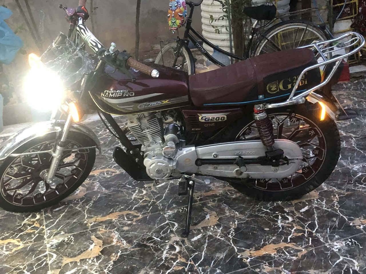 سلام عليكم دراجه نامي برو محسن25دراجه نضبفه يرادله غسله بس مكان خانقين سعرهه675وبيهه مجال شي قليل موجود واتساب ورقم***********
