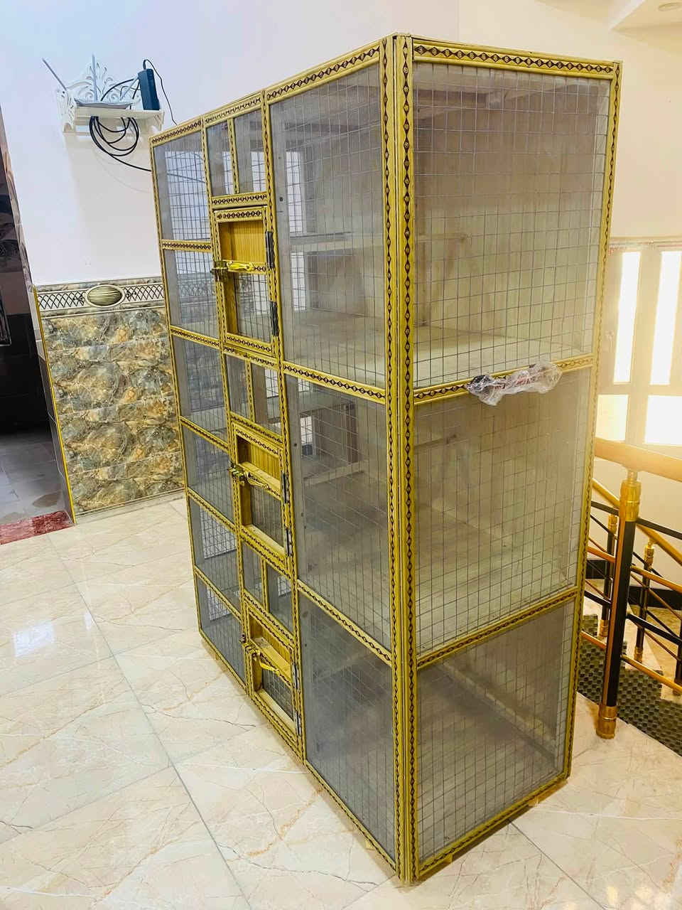 سلام عليكم قفص تفصال جديد رتفاع160 وعرضه116 ونزال 50 كل خانه وحده دبل جالي قفص تكمه ويرهم جميع طيور سعره80 مكاني شط العرب جزيرة  يوجد توصيل داخل البصرة


**إذا كنت صاحب هذا الإعلان وتريد حذفه لأي سبب، رجاءا أرسل رسالة إلى الدعم الفني**