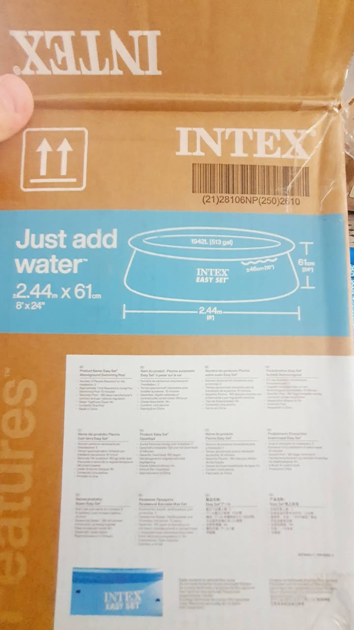 السلام عليكم 
مسبح INTEX جديد غير مستخدم ابد بس طالع من الكارتون والغرض من البيع اريد اشتري حجم اصغر السعر ٦٠ وبيها مجال 
***********

