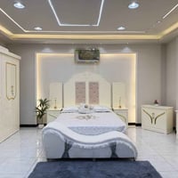 نجارة عراقية • ٨ قطع • سرير ٢٠٠×١٦٠