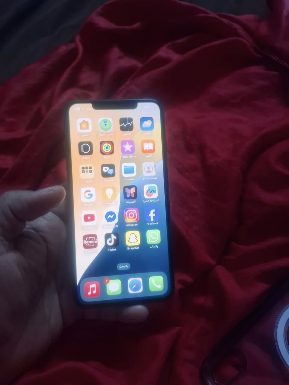 اكس أس ماكس
ذاكره256بطاريه100مبدل اصلي شحنه يوم كامل فقط ضهر تعبان 
   
الباقي كله شغال ع فحص 
كامرات  ✅اتصال ✅سيمكرت ✅وأي فأي
سيمكرت اتصال فرمته كله شغال بصمه    وجه✅ كله شغال 
الون الاذهبي
يرهم بيع او مراوس سعر 190 مجال كلش بسيط مكاني مدينه الصدر ماعندي توصيل ***********
